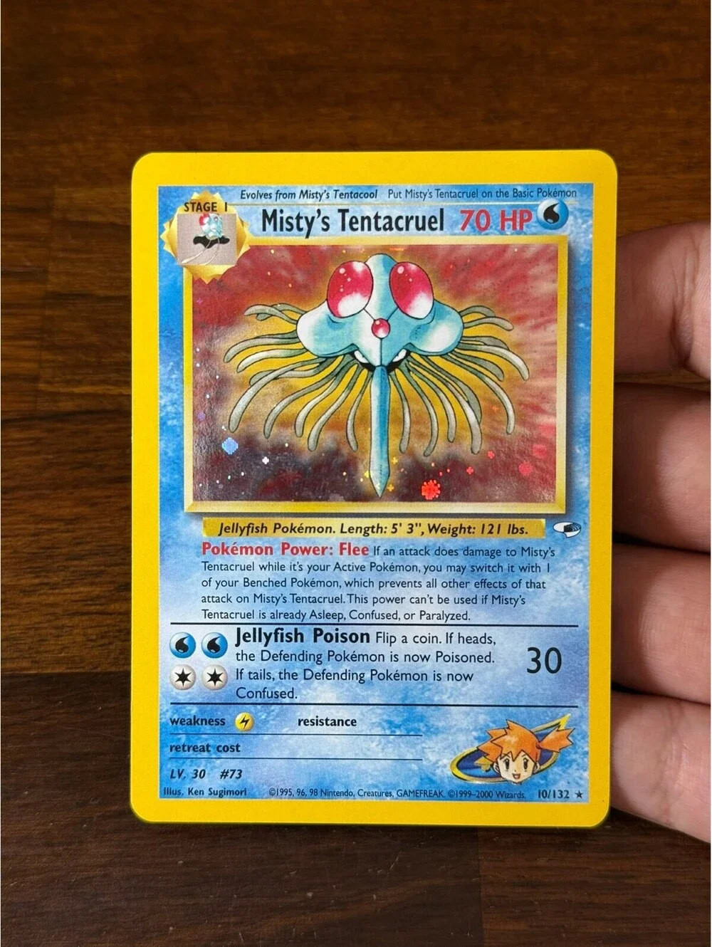 Misty's Tentacruel Holo Rare Pokémon Card #73